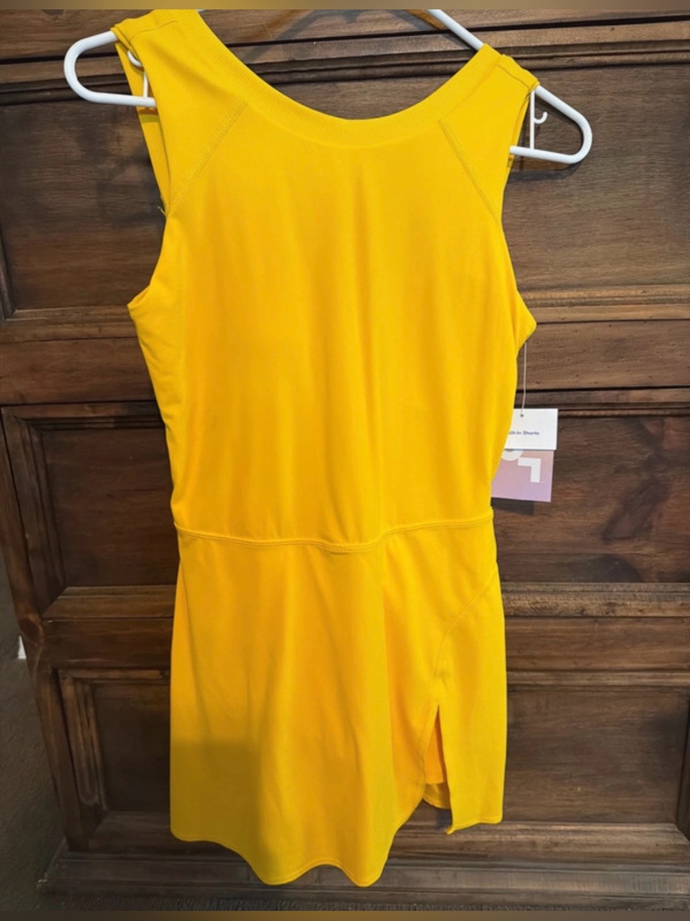 Women's Sleeveless Yellow tennis Dress